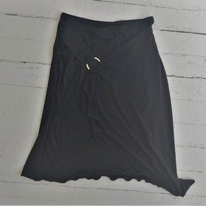 Y2K Women's Medium Black Stretchy Layered skirt